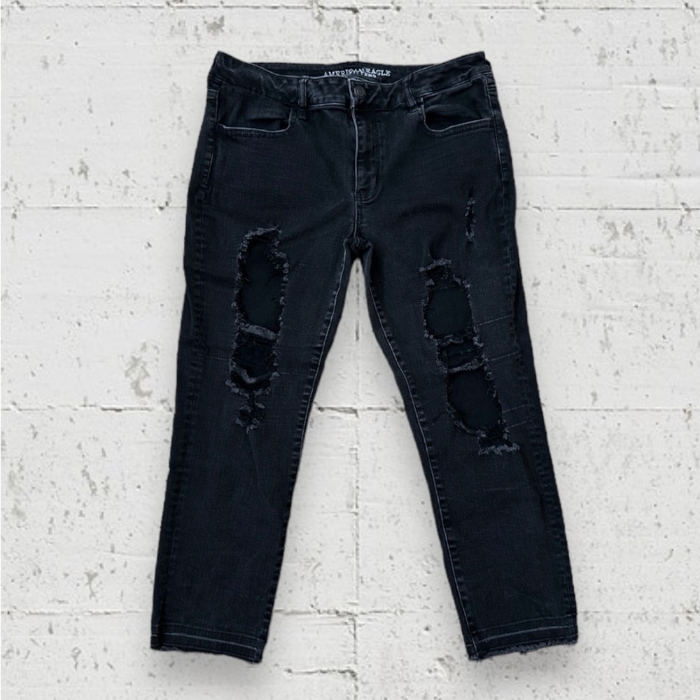 American Eagle Outfitters Distressed Denim Crop Jegging